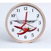 Tulup Holzuhr 30fi cm wanduhr - Chili-Pfeffer
