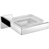 Kwc AR Seifenablage, CUBUS, Edelstahl, 147x54x135 mm, AP, hgl, Glasablage