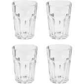 Excellent houseware Set mit 4 Gläsern , Glas, 8x12 cm, 360 ml, transparent