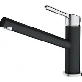 Franke Armatur ORBIT in CHROM-ONYX mit Festauslauf / Küchenarmatur / Einhebelmischer