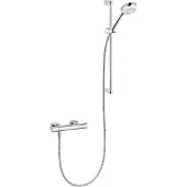 Kludi LOGO NEO Brause-Set mit Thermostatarmatur 1 Strahlart, mit Wandstange 60 cm