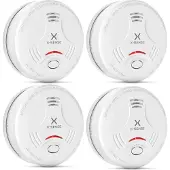 X-Sense SD11 Rauchmelder - 4 Rauchdetektoren - 10-Jahres-Batterie -