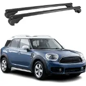 Omtec Dachträger für Mini Countryman F60 2017-2025 Gepäckträger Aluminium Schwarz 2x