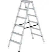 Proregal ML Stufen-Stehleiter beidseitig begehbar 2x6 Stufen