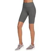 SKECHERS Apparel GOWALK HW 10 Inch Bike Short Damen Leggings kurz W3SH53 GYS grau, Bekleidungsgröße:L
