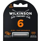Wilkinson Sword Rasierklingen zu 6 High-Performance Rasierer 4 Stück, Männer, , 6 High-Performance, Silber, 4 Stück(e)