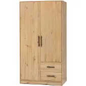 Masseno Drehtürenschrank VANO 100/190/56cm 2-türig Eiche Artisan