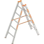 Layher Topic 1039 Sprossenstehleiter 2x5 Sprossen