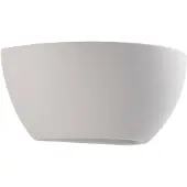 LINDBY Wandfluter Jimmy, weiß, Gips, halbrund, 24cm, E14