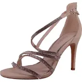 Buffalo Damen Sandalette vegan beige suede