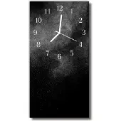 Tulup Glasuhr Wanduhr Küchenuhr Echt-Glas 30x60 Sand Schwarz