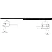 METZGER 2110104 Gasfeder Heckklappendämpfer für VW POLO (9N) 500mm