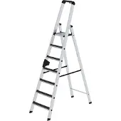 Proregal Stufen-Stehleiter einseitig begehbar mit clip-step R13 7 Stufen