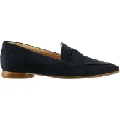 Högl Damen Loafer Berry aus Leder in Dunkelblau mit Blockabsatz und rutschhemmender Sohle