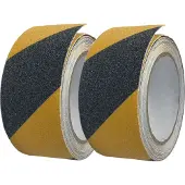 Vago-Tools 2x Antirutschband Selbstklebend 50mm x 5m Klebeband schwarz-gelb Tape