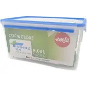 EMSA Clip Close 508548 Rechteckige Frischhaltedose Deckel 8 Liter Food & Aufbewahrung