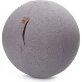 Magma Sitzball Gymnastikball Sitting Ball zum aufpumpen Felt grau Ø 65 cm