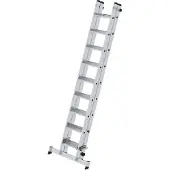 Proregal Stufen-Schiebeleiter 2-teilig mit nivello-Traverse 2x9 Stufen