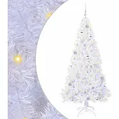 Syfax Künstlicher Weihnachtsbaum Weiß 180 cm PVC und Stahl