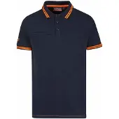 U Power Way Arbeits-Poloshirt, Stretch-Baumwolle, Schmale Passform, Blau, M