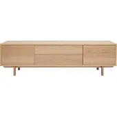 Miliboo - Skandinavisches TV-Möbel aus hellem Holz B180cm SID