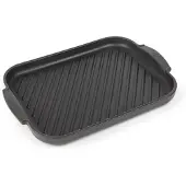 Peugeot Fleischplancha GRILL TO TABLE 38cm Keramik Schwarz Eckig Grill Backofen
