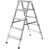 Proregal Haushaltsleiter beidseitig begehbar 2x5 Stufen