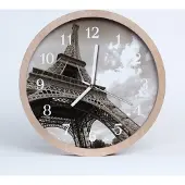 Tulup Holzuhr 20fi cm wanduhr - Paris Stadt