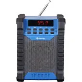 Denver WRB-60 Arbeitsplatzradio mit Bluetooth und FM – Robustes Baustellenradio mit Akkubetrieb und AUX-Eingang