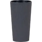 Siena Garden Pflanzgefäß LOCON STRIPE anthrazit Steifenoptik, 25 cm