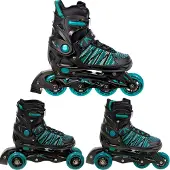 Raven 3in1 Inlineskates Rollschuhe Triskates Vella Black/Mint 37-40