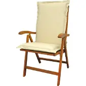 Indoba Sitzauflage Hochlehner 'Premium' extra dick, Farbe:beige, Typ:Einzelauflage