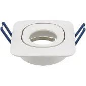 Sigor Einbaustrahler Eckig 82mm weiss Downlight schwenkbar