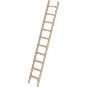 Proregal Stufen-Anlegeleiter Holz ohne Traverse 10 Stufen