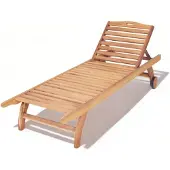 AEA Outdoor Liegestuhl Relax Liege Sonnenbank Holzliege Terrassenmöbel Balkon