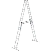Proregal Sprossen-Stehleiter 4-teilig mit nivello-Traverse 4x12 Sprossen