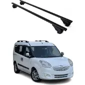 Omtec Dachträger Grundtäger für Opel Combo D E 2011-2025 75kg Metall Schwarz 2 tlg