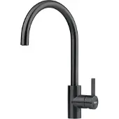 Franke 115.0613.590 Armatur EOS NEO mit schwenkbarem Festauslauf, Industrial Black / Einhebelmischer