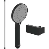 Villeroy & Boch Universal Showers Handbrause-Set (3 in 1 Bundle), Matt Black