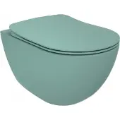 Creavit RIMOFF Wand-WC Nilgrün randlos antibakteriell wassersparend modernes Design