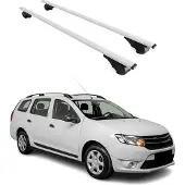 Omtec Dachträger Gepäckträger für Dacia Logan MCV Stepway 2016-2020 Metall Grau