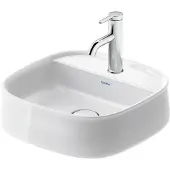 Duravit Zencha Aufsatzbecken 420 mm, ein Hahnloch, 2374420071, Farbe: Weiß Hochglanz