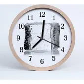 Tulup Holzuhr 30fi cm wanduhr - Ice Cube Ice