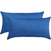 TRAUMSCHLAF Edel-Linon Kissenbezüge 2er Set 2x 40x80 cm royal