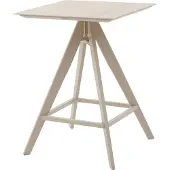 Hespéride Quadratischer garten-stehtisch "terzano" vanille &amp ton 2-sitzer aus aluminium -