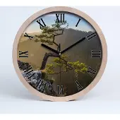 Tulup Holzuhr 30fi cm wanduhr - schwarze Spitzen - Sokolica Pieniny