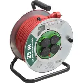 Meister Kabeltrommel H07RN-F3G1,5, IP44 25 m Kabel Thermoschutz-Schalter