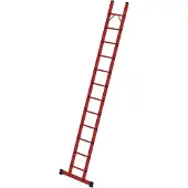 Proregal Sprossen-Anlegeleiter GFK mit Traverse 12 Sprossen