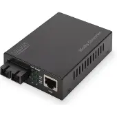 Digitus Gigabit Medienkonverter, RJ45 / SC, 1000 Mbit/s, 1000Base-T, IEEE 802.3, IEEE 802.3u, IEEE 802.3z, Gigabit Ethernet, Voll, Halb, 500 m