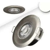 ISOLED LED Einbaustrahler PC68 IP44, brushed, 5W, 38°, neutralweiß, 3 Stufen dimmbar
